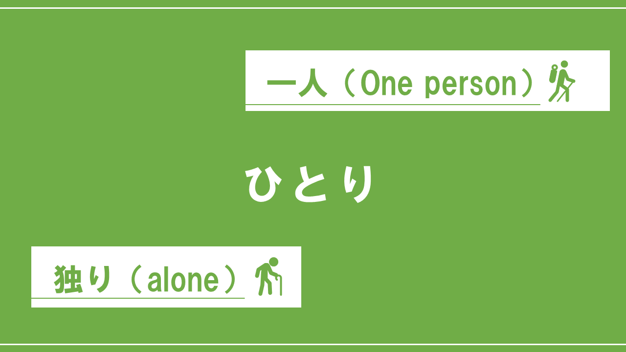 意外と知らない 一人 独り の違いについて理解しよう Nktat情報局